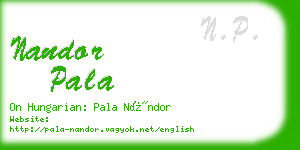 nandor pala business card